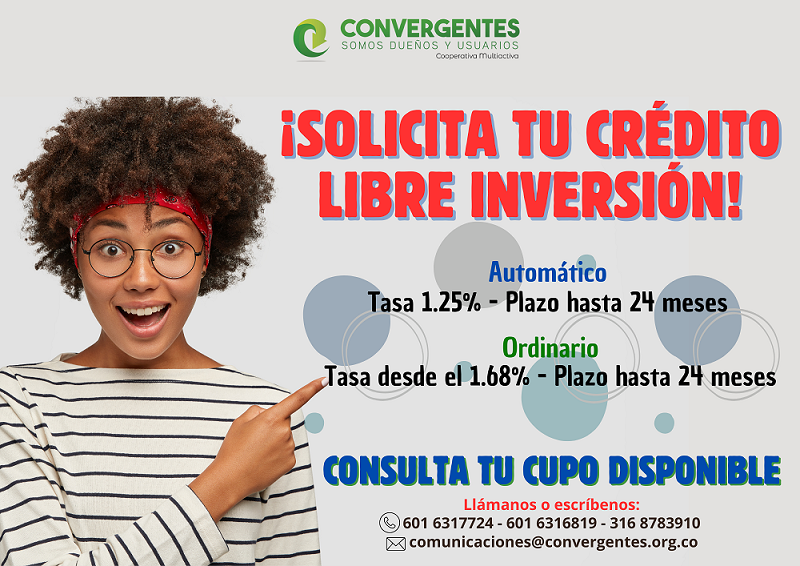 imagen alusiva Solicita tu crédito Libre Inversión